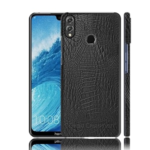 coverly for honor 8x max back cover  flexible crocodile pu leather  full camera protection  raised edges  super soft-touch feel hard case  protective cover  leather case for huawei honor 8x max