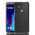 COVERLY for HTC U11+ Back Cover | Flexible Crocodile Pu Leather | Full Camera Protection | Raised Edges | Super Soft-Touch Feel Hard Case | Fabric Protective Cover | Leather Case for HTC U11+