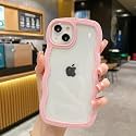 COVERLY for iPhone 16 Case Transparent Curly