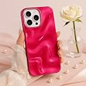 COVERLY Metallic Pink Swirl Sparkle Case Cover