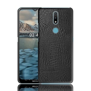 coverly for nokia 24 back cover  flexible crocodile pu leather  full camera protection  raised edges  super soft-touch feel hard case  fabric protective cover  leather case for nokia 24