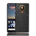 COVERLY for Nokia 5.3 Back Cover | Flexible Crocodile Pu Leather | Full Camera Protection | Raised Edges | Super Soft-Touch Feel Hard Case | Fabric Protective Cover | Leather Case for Nokia 5.3