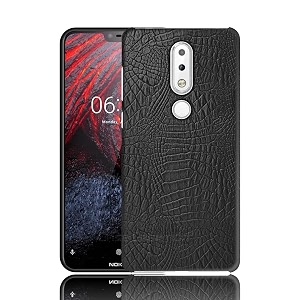 coverly for nokia 61 plus back cover  flexible crocodile pu leather  full camera protection  raised edges  super soft-touch feel hard case  protective cover  leather case for nokia 61 plus