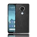 COVERLY for Nokia 6.2 Back Cover | Flexible Crocodile Pu Leather | Full Camera Protection | Raised Edges | Super Soft-Touch Feel Hard Case | Fabric Protective Cover | Leather Case for Nokia 6.2