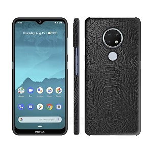 coverly for nokia 72 back cover  flexible crocodile pu leather  full camera protection  raised edges  super soft-touch feel hard case  fabric protective cover  leather case for nokia 72
