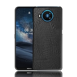 coverly for nokia 83 back cover  flexible crocodile pu leather  full camera protection  raised edges  super soft-touch feel hard case  fabric protective cover  leather case for nokia 83