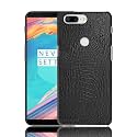 COVERLY for Oneplus 5t Back Cover | Flexible Crocodile Pu Leather | Full Camera Protection | Raised Edges | Super Soft-Touch Feel Hard Case | Fabric Protective Cover | Leather Case for Oneplus 5t