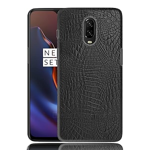 coverly for oneplus 7 back cover  flexible crocodile pu leather  full camera protection  raised edges  super soft-touch feel hard case  fabric protective cover  leather case for oneplus 7