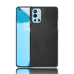 coverly for oneplus 9r back cover  flexible crocodile pu leather  full camera protection  raised edges  super soft-touch feel hard case  fabric protective cover  leather case for oneplus 9r