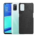 COVERLY for Oppo A92 Back Cover | Flexible Crocodile Pu Leather | Full Camera Protection | Raised Edges | Super Soft-Touch Feel Hard Case | Fabric Protective Cover | Leather Case for Oppo A92