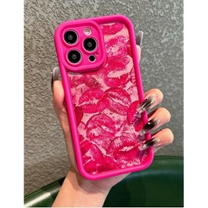 COVERLY Pink Lips Back Case Cover for