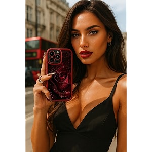 COVERLY Red Rose Water Back Case for