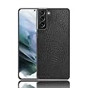 COVERLY for Samsung Galaxy S23 Back Cover | Flexible Crocodile Pu Leather | Full Camera Protection | Raised Edges | Super Soft-Touch Hard Case | Protective Cover | Leather Case for Samsung Galaxy S23