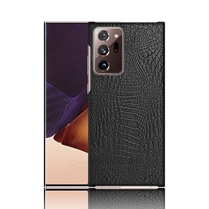 coverly for samsung note 20 ultra back cover  flexible crocodile pu leather  full camera protection  raised edges  soft-touch hard case  protective cover  leather case for samsung note 20 ultra