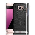 COVERLY for Samsung S7 Edge Back Cover | Flexible Crocodile Pu Leather | Full Camera Protection | Raised Edges | Super Soft-Touch Hard Case |Protective Cover | Leather Case for Samsung Galaxy S7 Edge