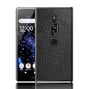 COVERLY for Sony Xperia XZ2 Premium Back Cover | Flexible Crocodile Pu Leather | Full Camera Protection | Raised Edges | Soft-Touch Hard Case | Protective Cover | Leather Case for Xperia XZ2 Premium