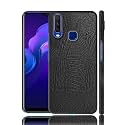 COVERLY for Vivo U10 Back Cover | Flexible Crocodile Pu Leather | Full Camera Protection | Raised Edges | Super Soft-Touch Feel Hard Case | Fabric Protective Cover | Leather Case for Vivo U10