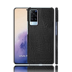 coverly for vivo x60 5g back cover  flexible crocodile pu leather  full camera protection  raised edges  super soft-touch feel hard case  fabric protective cover  leather case for vivo x60 5g