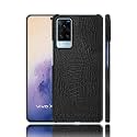 COVERLY for Vivo X60 Back Cover | Flexible Crocodile Pu Leather | Full Camera Protection | Raised Edges | Super Soft-Touch Feel Hard Case | Fabric Protective Cover | Leather Case for Vivo X60