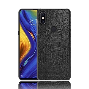coverly for xiaomi mi max 3 back cover  flexible crocodile pu leather  full camera protection  raised edges  super soft-touch feel hard case  protective cover  leather case for xiaomi mi max 3
