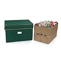 Covermates Adjustable Ornament Storage Box, 19.25"W x 13"D x 12.5"H, Green