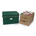 Covermates Adjustable Ornament Storage Box, 19.25"W x 13"D x 12.5"H, Green