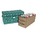 Covermates Adjustable Ornament Storage Box, 25.5" W x 13" D x 12.5" H