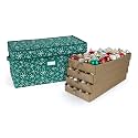 Covermates Adjustable Ornament Storage Box, 25.5" W x 13" D x 12.5" H