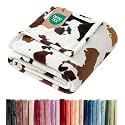 Cow Print Blanket Throw XL Size - Flannel Fleece Luxury Throw XL Blanket