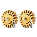 CowboyBOB 2 PCS Decal Remover Eraser Wheel Rubber Eraser Wheel for Drill
