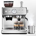 COWSAR Espresso Machine with Grinder, Commercial Expresso Coffee Machines with Dual Boiler, Use Milk Frother and Brew Coffee Machine Simultaneously, Coffee Maker Cappuccino Latte, 95oz Water Tank