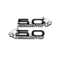 Coyote Badge Shop - V4 Coyote 5.0" Fender Badges (Pair) - White