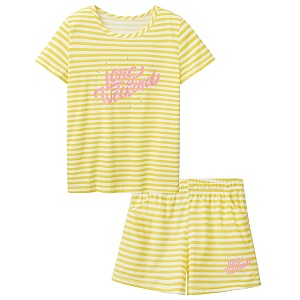 Cozchique Summer Pajamas for Girls - Stripe