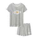 Cozchique Summer Pajamas for Girls Stripe