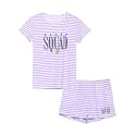Cozchique Summer Pajamas for Girls Stripe