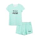 Cozchique Summer Pajamas for Girls Stripe