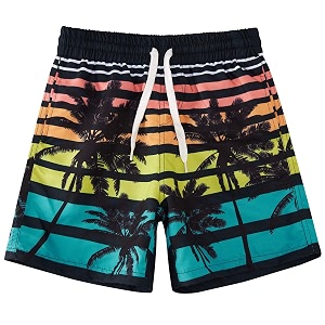 cozople 7-16t teen boys swim trunks quick dry upf 50 swimwear bathing suit for big boys beach swim boards shorts