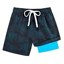 Cozople 7-16T Teen Boys Swim Trunks Quick Dry UPF 50+ Swimwear Bathing Suit for Big Boys Beach Swim Boards Shorts