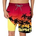 Cozople Boys Swim Trunks with Compression Liner Quick Dry Bathing Suit