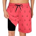 Cozople Boys Swim Trunks with Compression Liner Quick Dry Bathing Suit