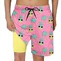 Cozople Boys Swim Trunks with Compression Liner Quick Dry Bathing Suit