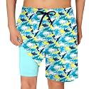 Cozople Boys Swim Trunks with Compression Liner Quick Dry Bathing Suit
