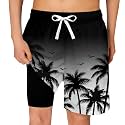Cozople Boys Swim Trunks with Compression Liner Quick Dry Bathing Suit