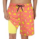 Cozople Boys Swim Trunks with Compression Liner Quick Dry Bathing Suit