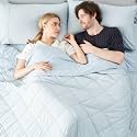 Cozy Bliss Cooling Blanket for Hot Sleepers King Size, Q-Max 0.45 Cooling Comfort, Cold Blankets for Night Sweats Sleeping, Ultra-Cool Lightweight Breathable Summer Blanket for Bed, Cool Blue