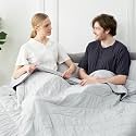 Cozy Bliss Cooling Blanket for Hot Sleepers King Size, Q-Max 0.45 Cooling Comfort, Cold Blankets for Night Sweats Sleeping, Ultra-Cool Lightweight Breathable Summer Blanket for Bed, Mist Grey