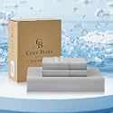 Cozy Bliss Cooling Fitted Sheet Set, Queen, Light Gray