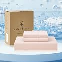Cozy Bliss Cooling Fitted Sheet Set, King, Pink