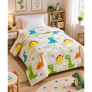 cozy furnish reversible kids comforter blanket quilt  super soft all-season  150 gsm  0-8 years  60x45 inches for kids  summer amp winter blanket for kid boys amp girls