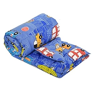 cozy furnish reversible kids comforter blanket quilt  super soft all-season  150 gsm  0-8 years  60x45 inches for kids  summer amp winter blanket for kid boys amp girls